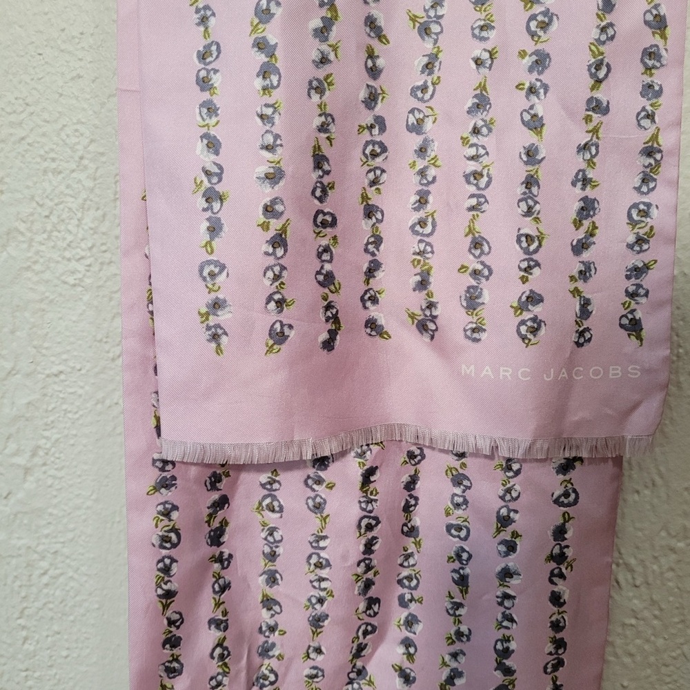 Marc Jacob’s Purple Floral Silk Scarf